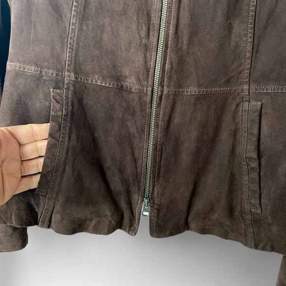 ECRU suede jacket, brown, size 10 - Picture 4 of 6